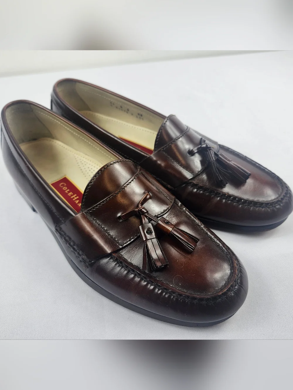 Cole Haan Men’s 11 D Brown Leather Tassel Loafers